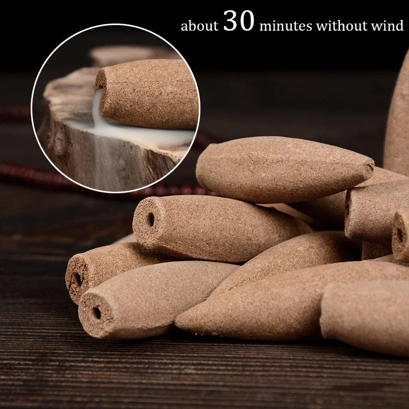 10 /50 /100pcs Oversized Backflow Incense Cones 30Minutes Sandalwood Cone Incense Household OUD Scents for Home Large